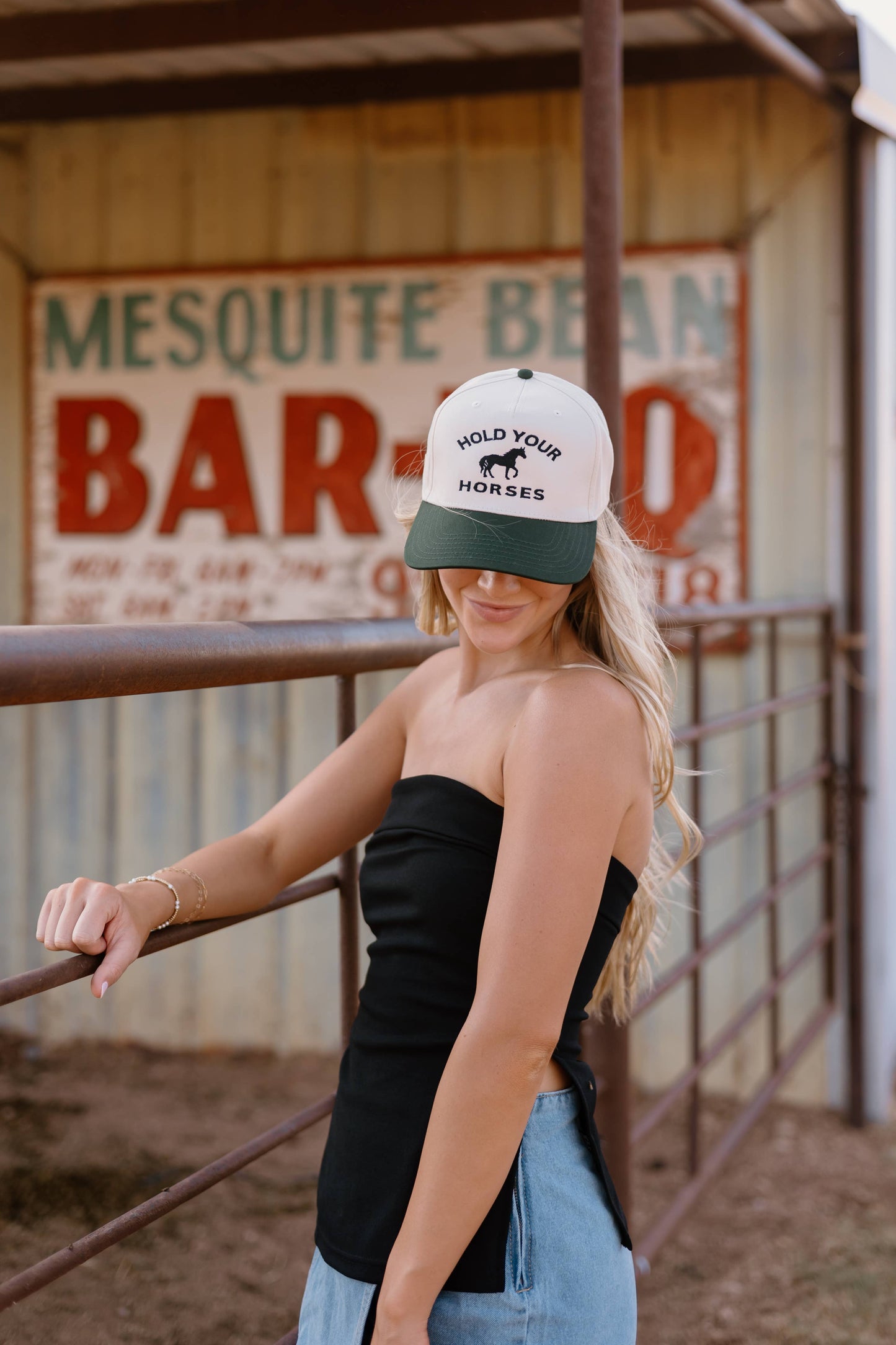 Hold your horse's trucker hat